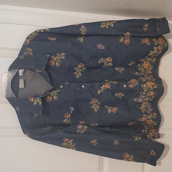 Floral denim long sleeves - Picture 3 of 9